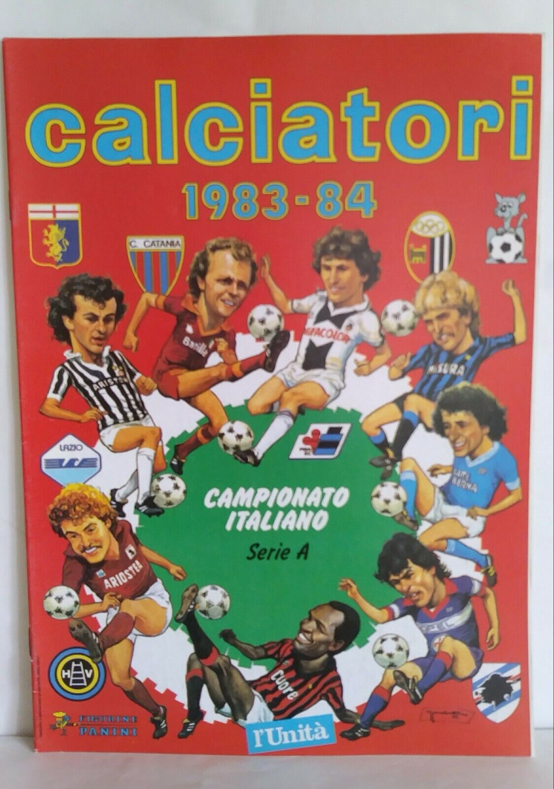 ALBUM CALCIATORI PANINI RISTAMPE UNITA' SCEGLI DAL MENU' A TENDINA