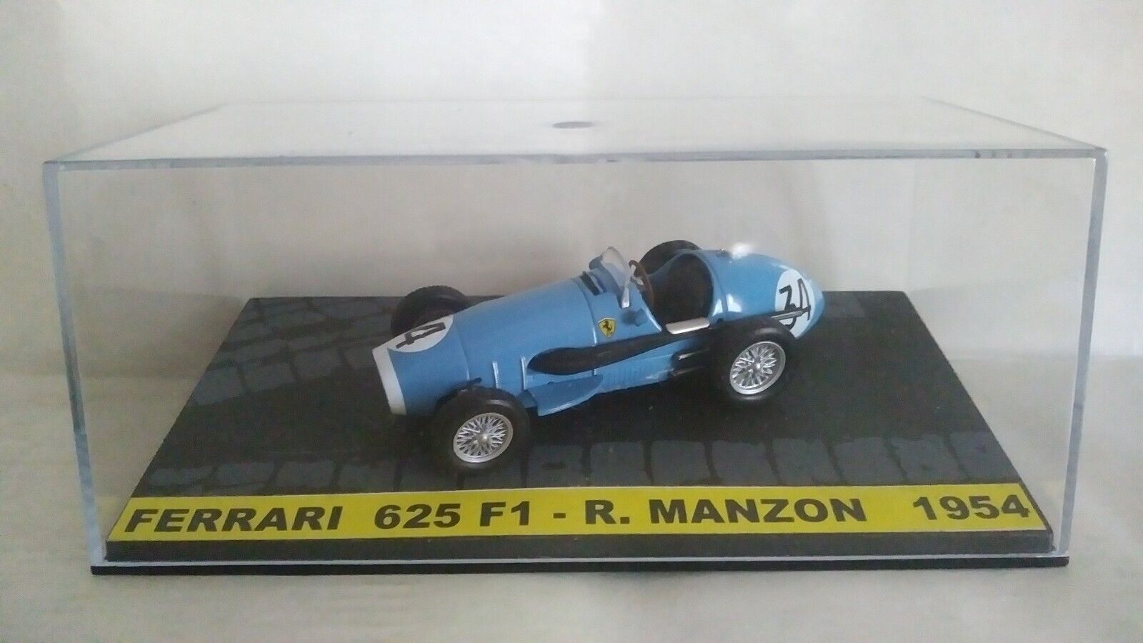 Modèle Réduit 1:43 Ferrari F1 625 #34 1954 Robert Manzon Edicola - Neuf, Avec Vitrine