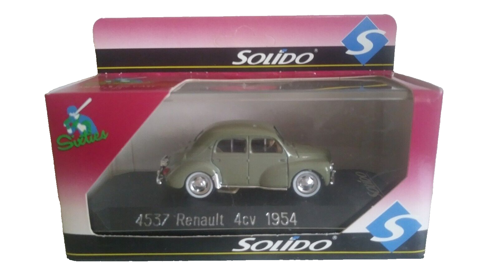 Miniature Solido Renault 4CV 1954 - Berline Verte 1:43 - Collection Vintage Française