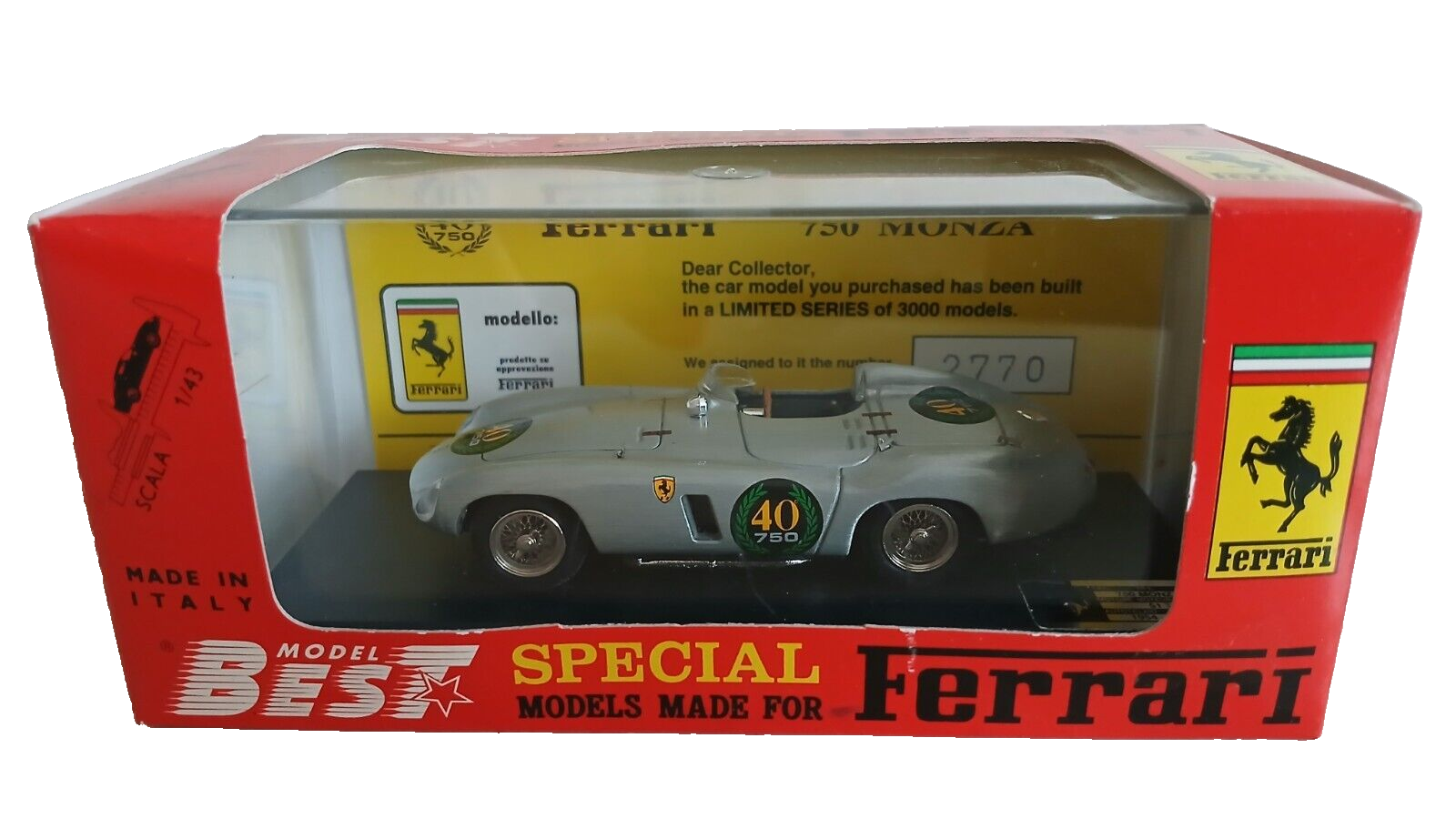 BALOCCO Ingrosso Modellismo Online . FERRARI 750 MONZA N.2 CARRERA PANAMERICANA 1954 ALFONSO DE