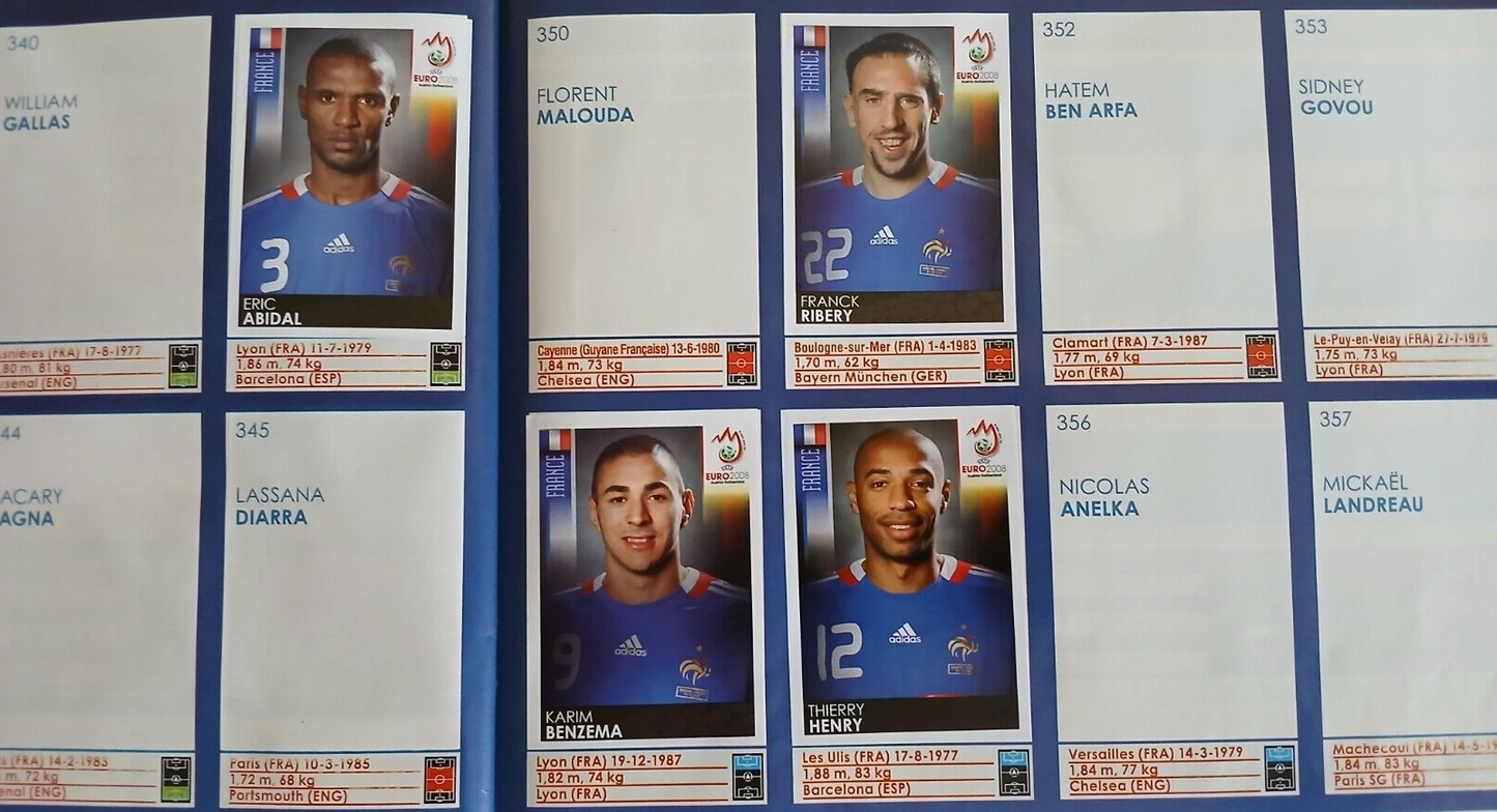 ALBUM CALCIATORI PANINI EURO 2008