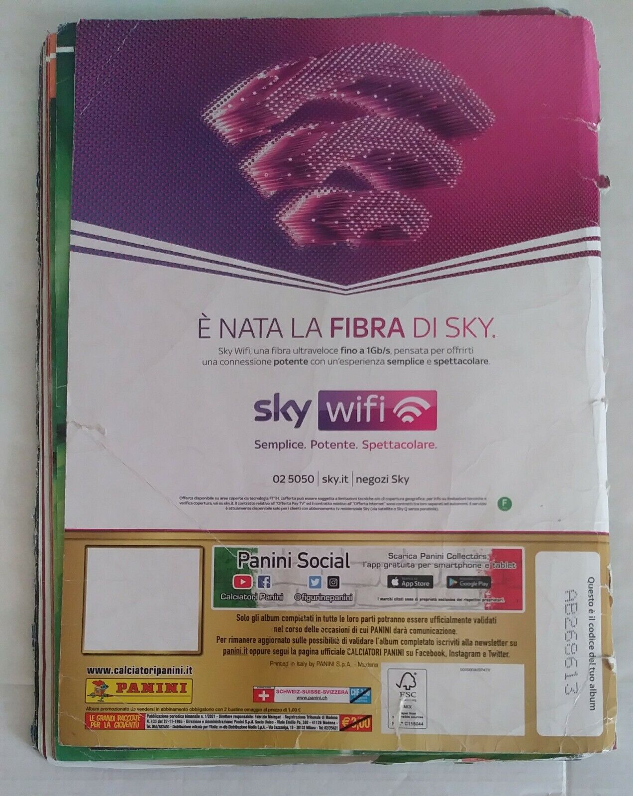ALBUM CALCIATORI PANINI 2020-21 DA RECUPERO