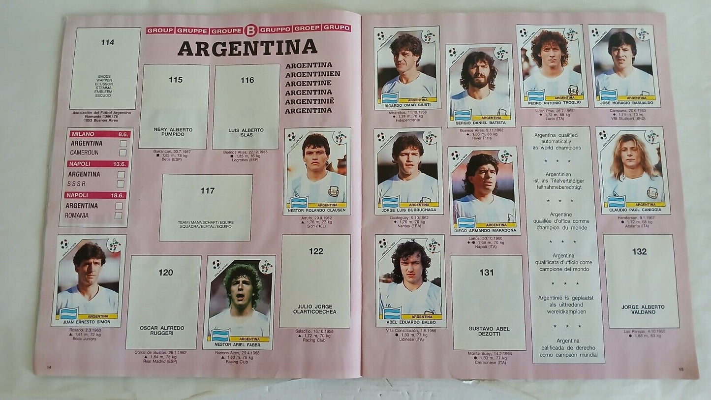 ALBUM CALCIATORI PANINI ITALIA 90