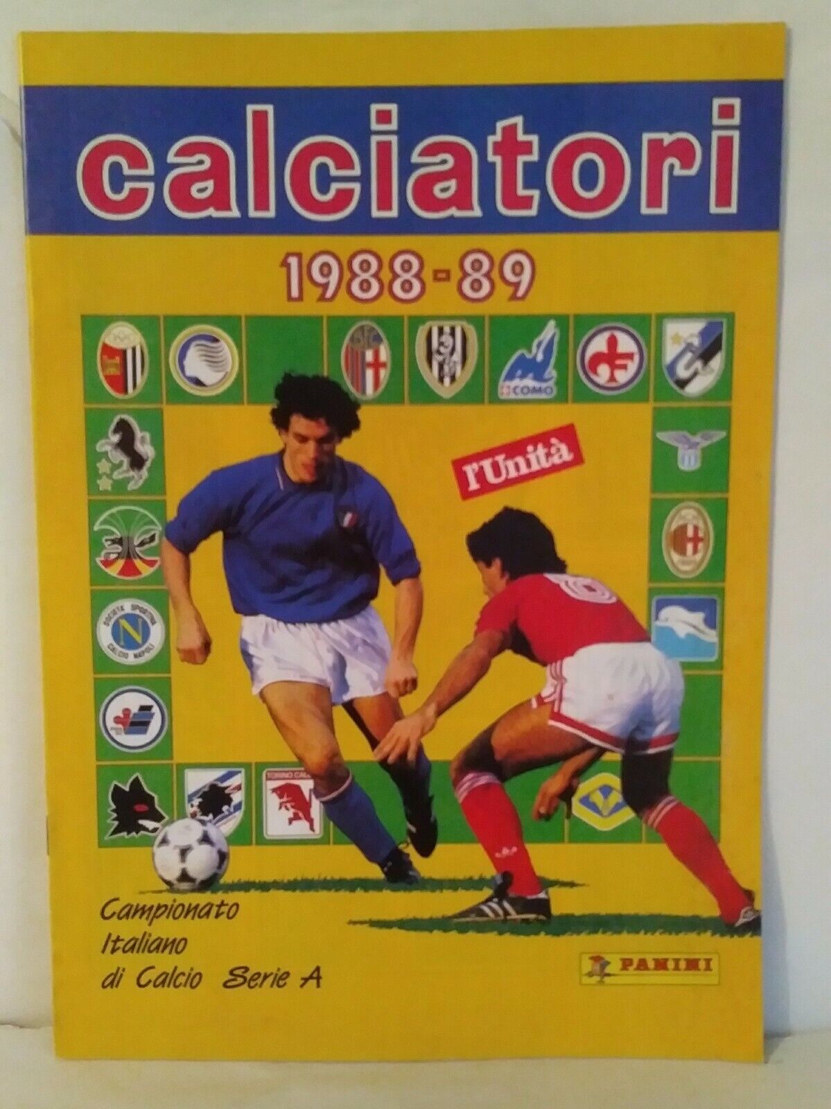 ALBUM CALCIATORI PANINI RISTAMPE UNITA' SCEGLI DAL MENU' A TENDINA