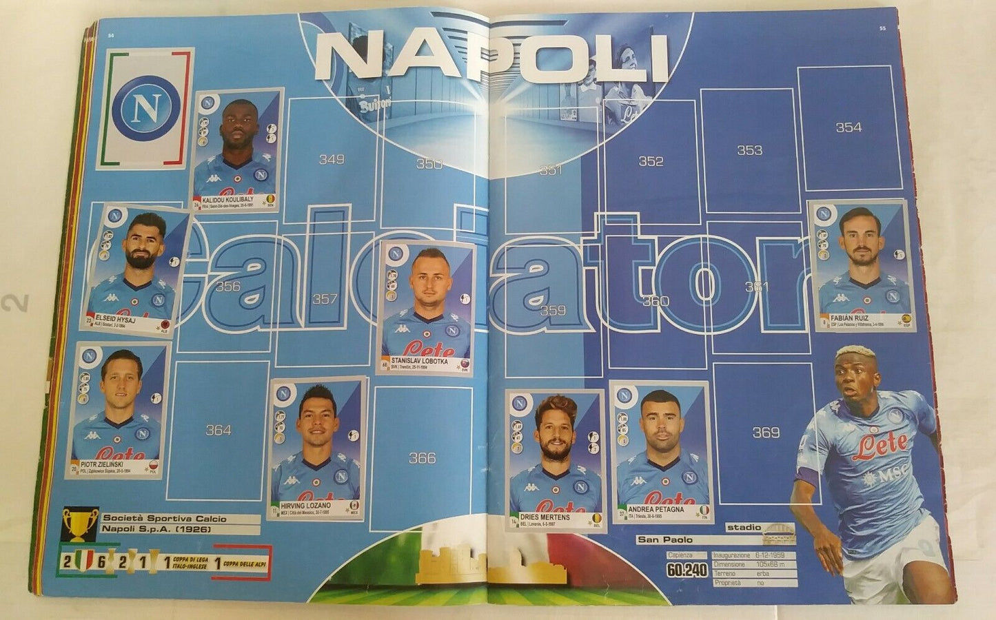 ALBUM CALCIATORI PANINI 2020-21 DA RECUPERO