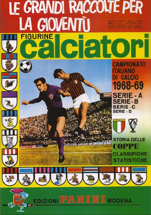 MANCOLISTE FIGURINE CALCIATORI PANINI 1968-69. NO OFFERTE, NO BIDS