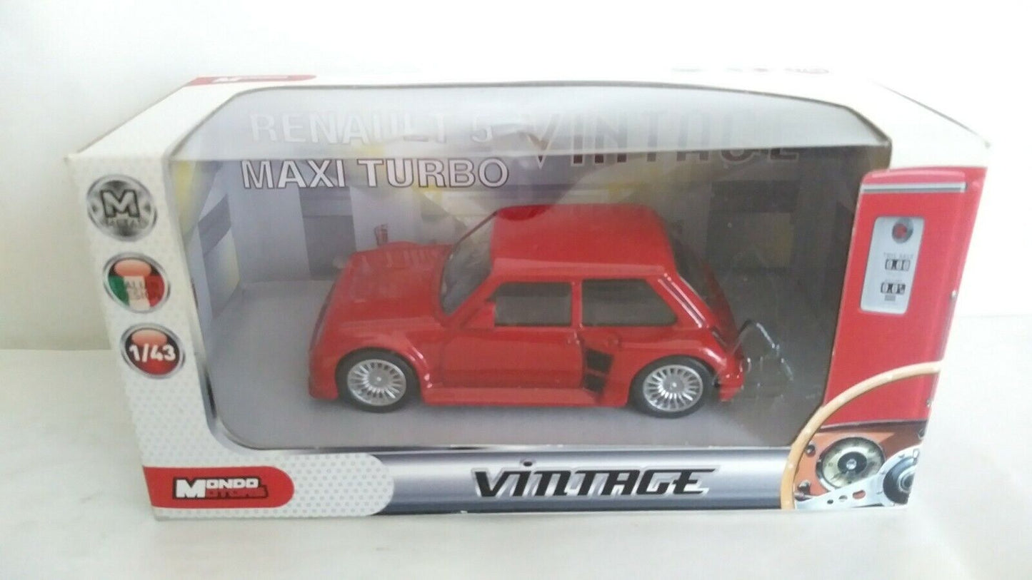 RENAULT 5 MAXI TURBO VINTAGE MONDO MOTORS SCALA 1/43