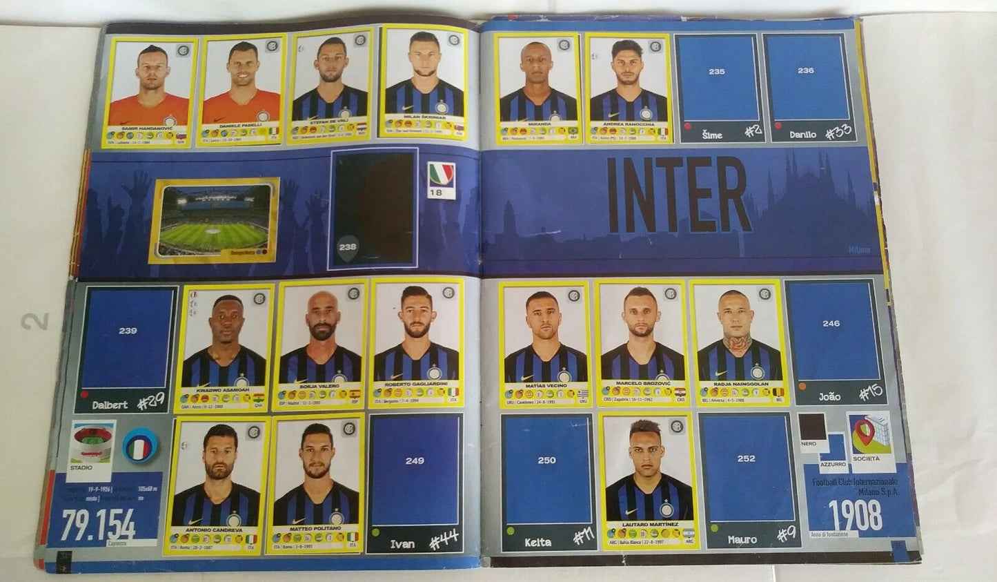 ALBUM CALCIATORI PANINI 2018-19 DA RECUPERO