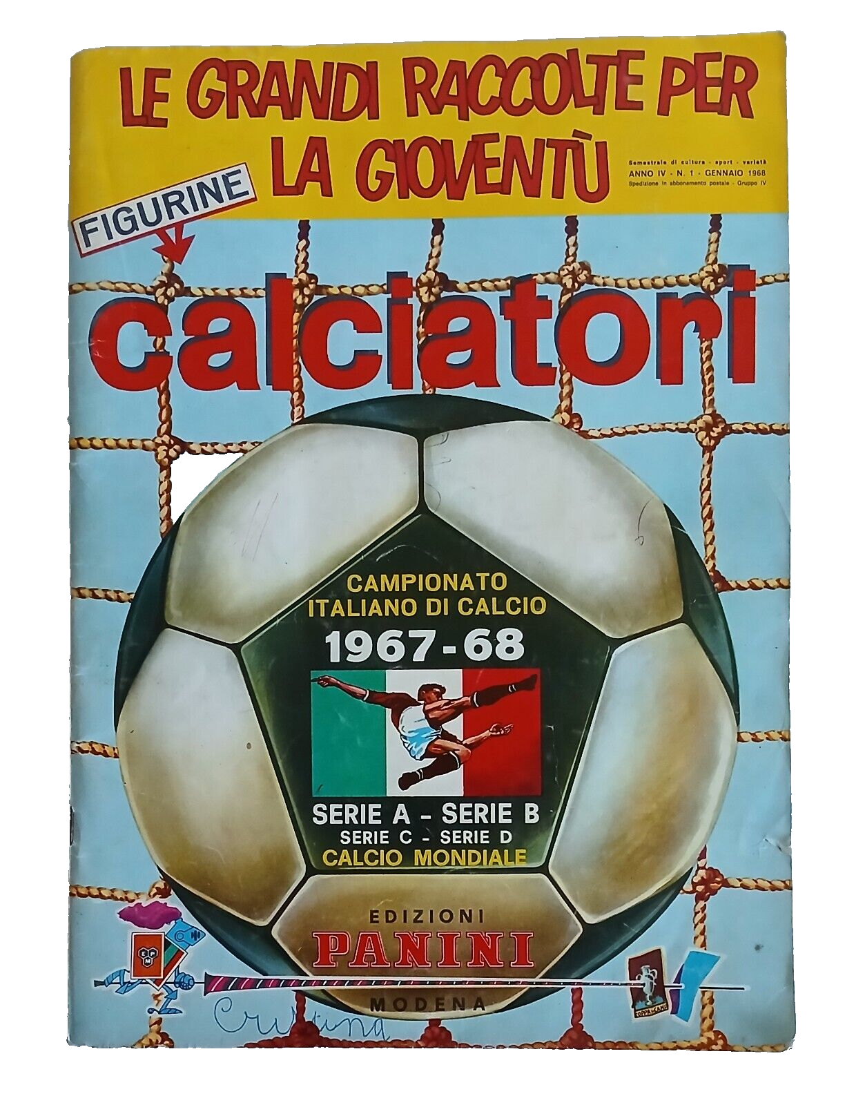 ALBUM CALCIATORI PANINI 1967-68