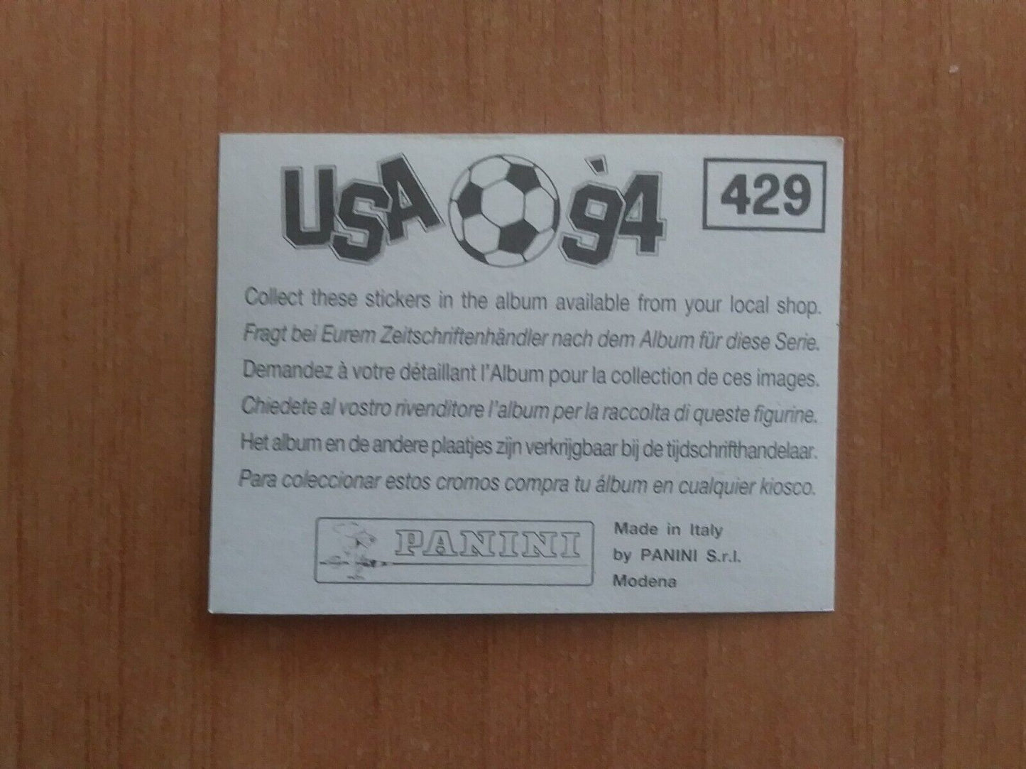 FIGURINE CALCIATORI PANINI USA 94 (N. 266-440) SCEGLI DAL MENU A TENDINA