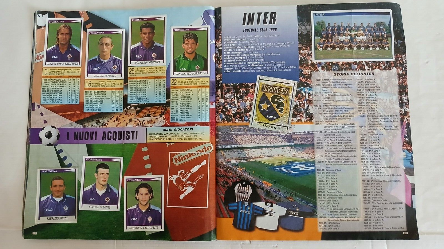 ALBUM CALCIATORI PANINI 1998-99