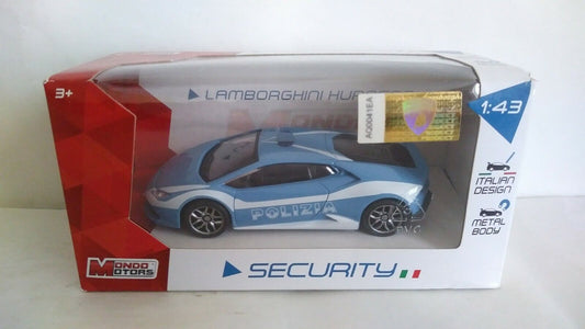 LAMBORGHINI HURACAN SECURITY MONDO MOTORS SCALA 1/43