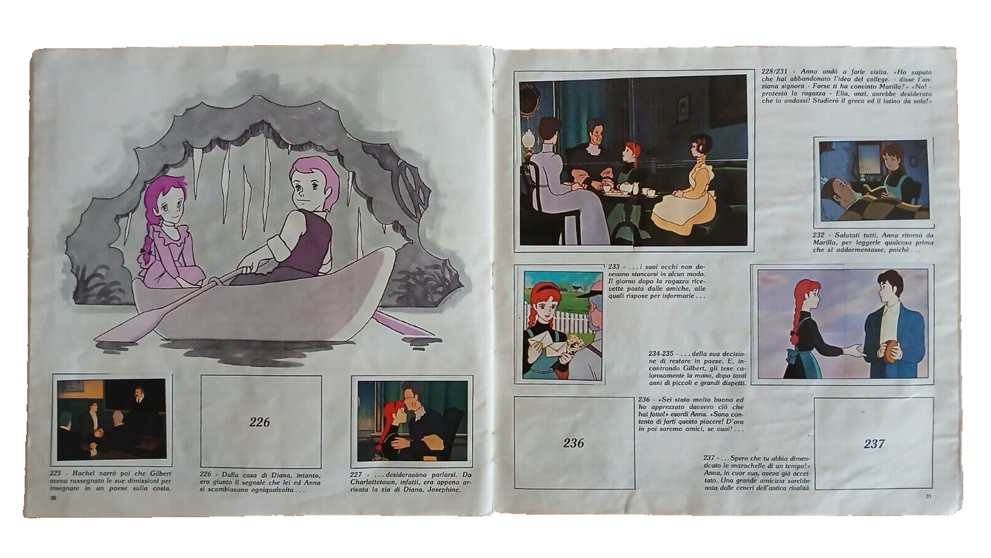 ALBUM PANINI ANNA DAI CAPELLI ROSSI 1980