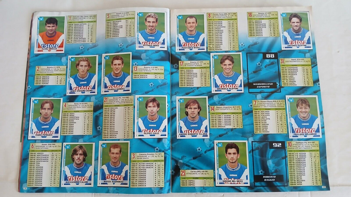 ALBUM CALCIATORI PANINI 2000-01