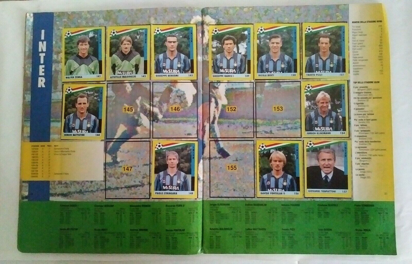 ALBUM IL GRANDE CALCIO 91 VALLARDI