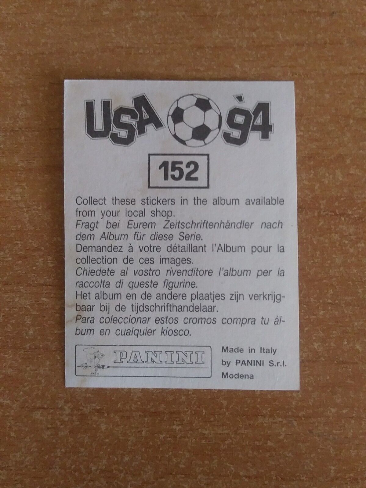 FIGURINE CALCIATORI PANINI USA 94 (N. 1-259) SCEGLI DAL MENU A TENDINA