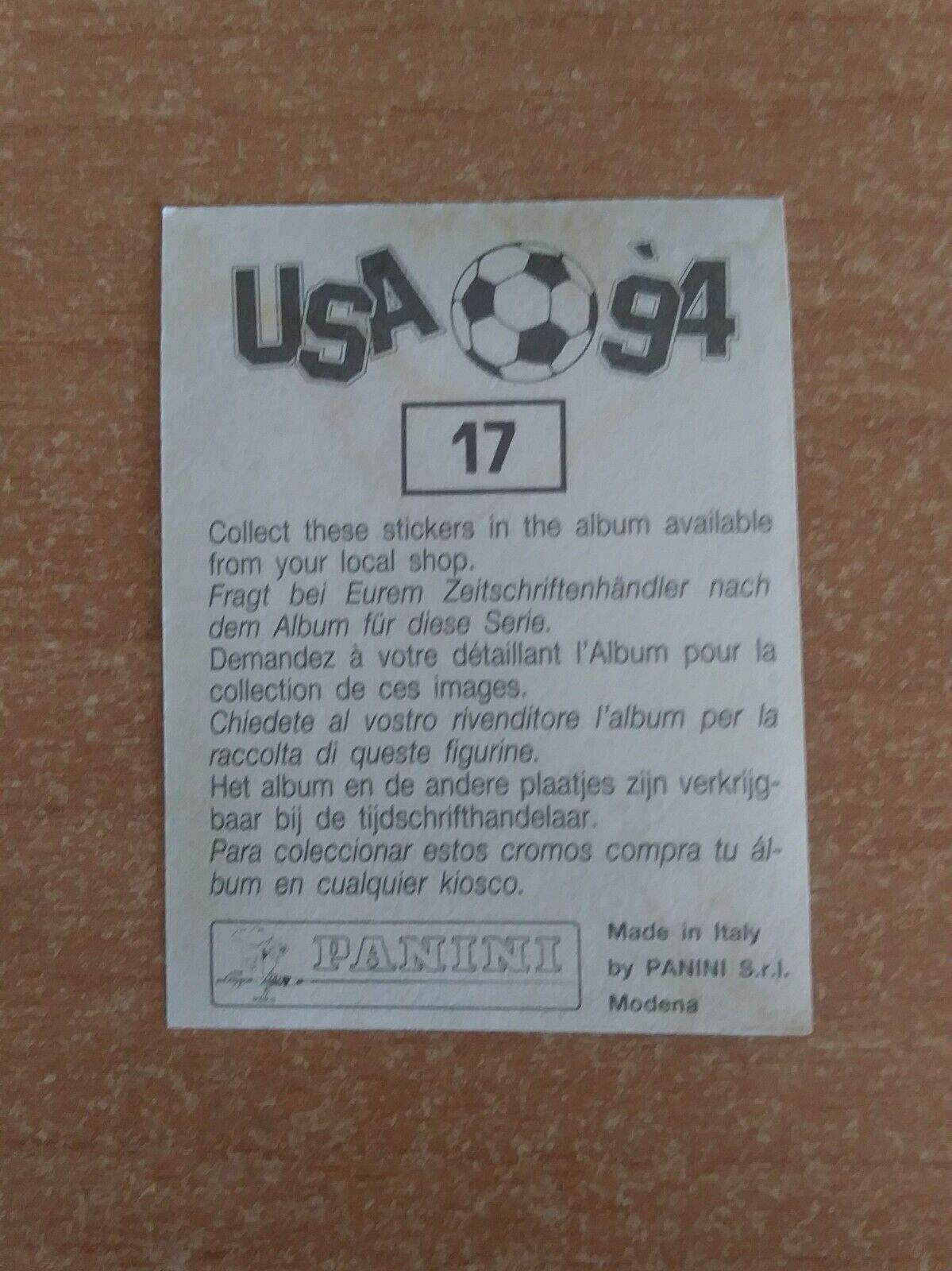 FIGURINE CALCIATORI PANINI USA 94 (N. 1-259) SCEGLI DAL MENU A TENDINA