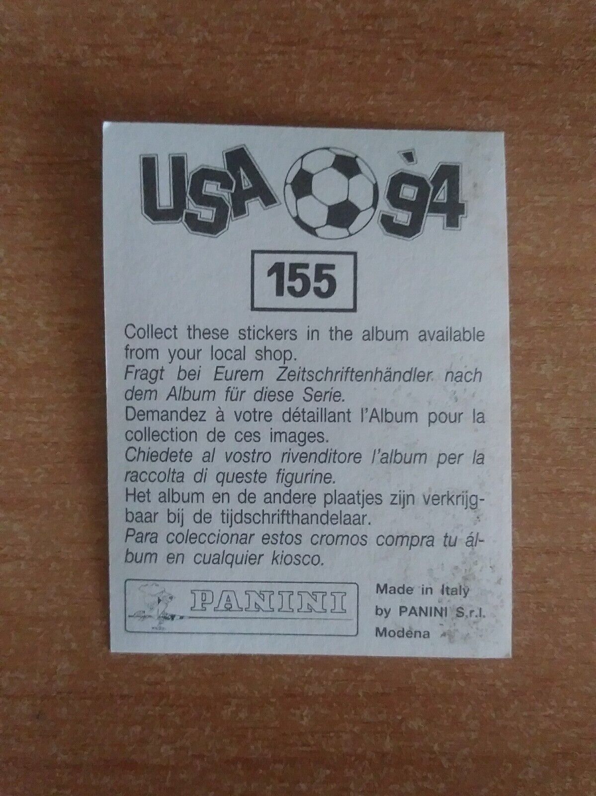 FIGURINE CALCIATORI PANINI USA 94 (N. 1-259) SCEGLI DAL MENU A TENDINA