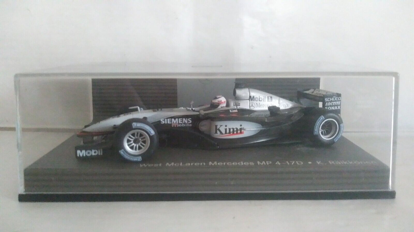 WEST MCLAREN MERCEDES MP4-17D K. RAIKKONEN MINICHAMPS SCALA 1/43