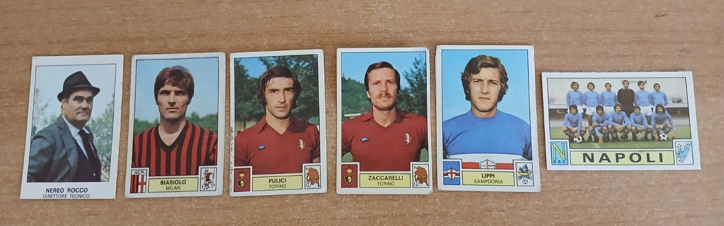 LOTTO 38 FIGURINE CALCIATORI PANINI 1975-76