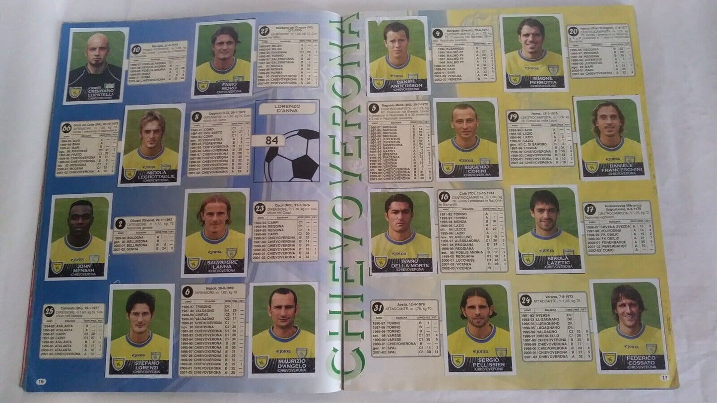 ALBUM CALCIATORI PANINI 2002-03 DA RECUPERO