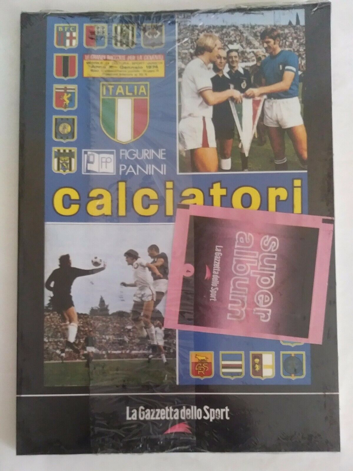 ALBUM CALCIATORI PANINI RISTAMPE LA GAZZETTA SCEGLI DAL MENU A TENDINA