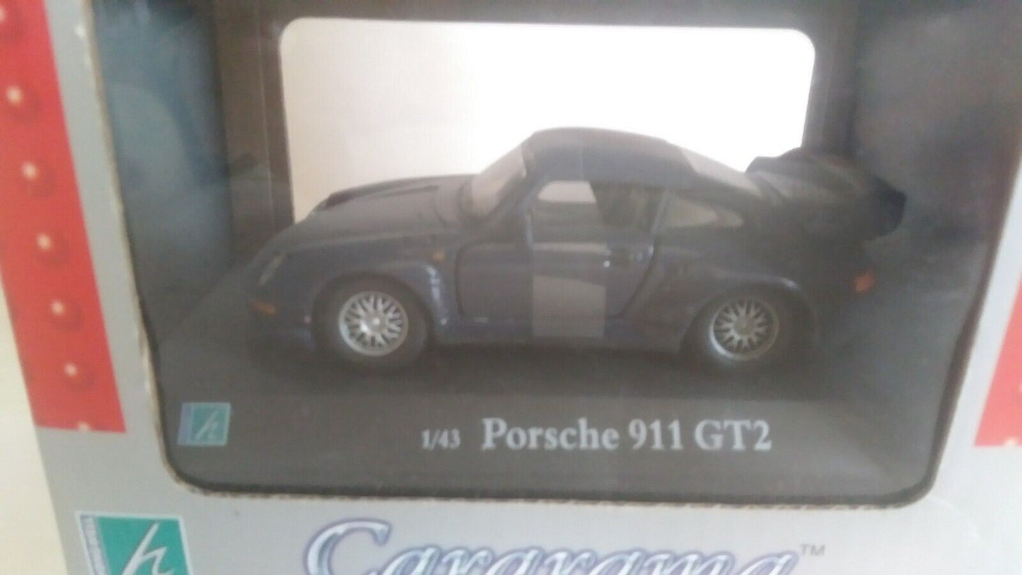 MITSUBISHI LANCER EVOLUTION VI + PORSCHE 911 GT2 CARARAMA SCALA 1/43