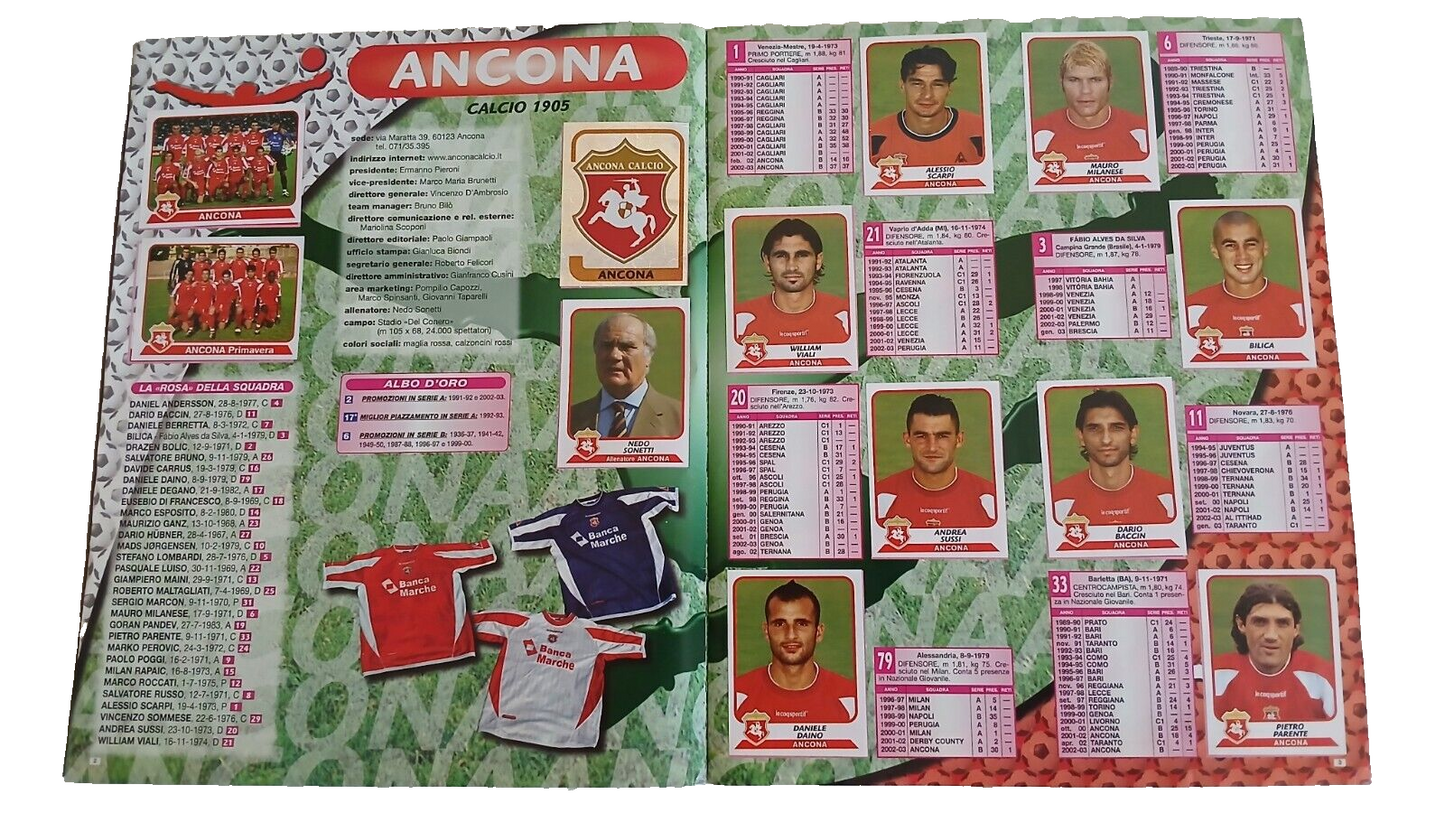 ALBUM CALCIATORI PANINI 2003-2004