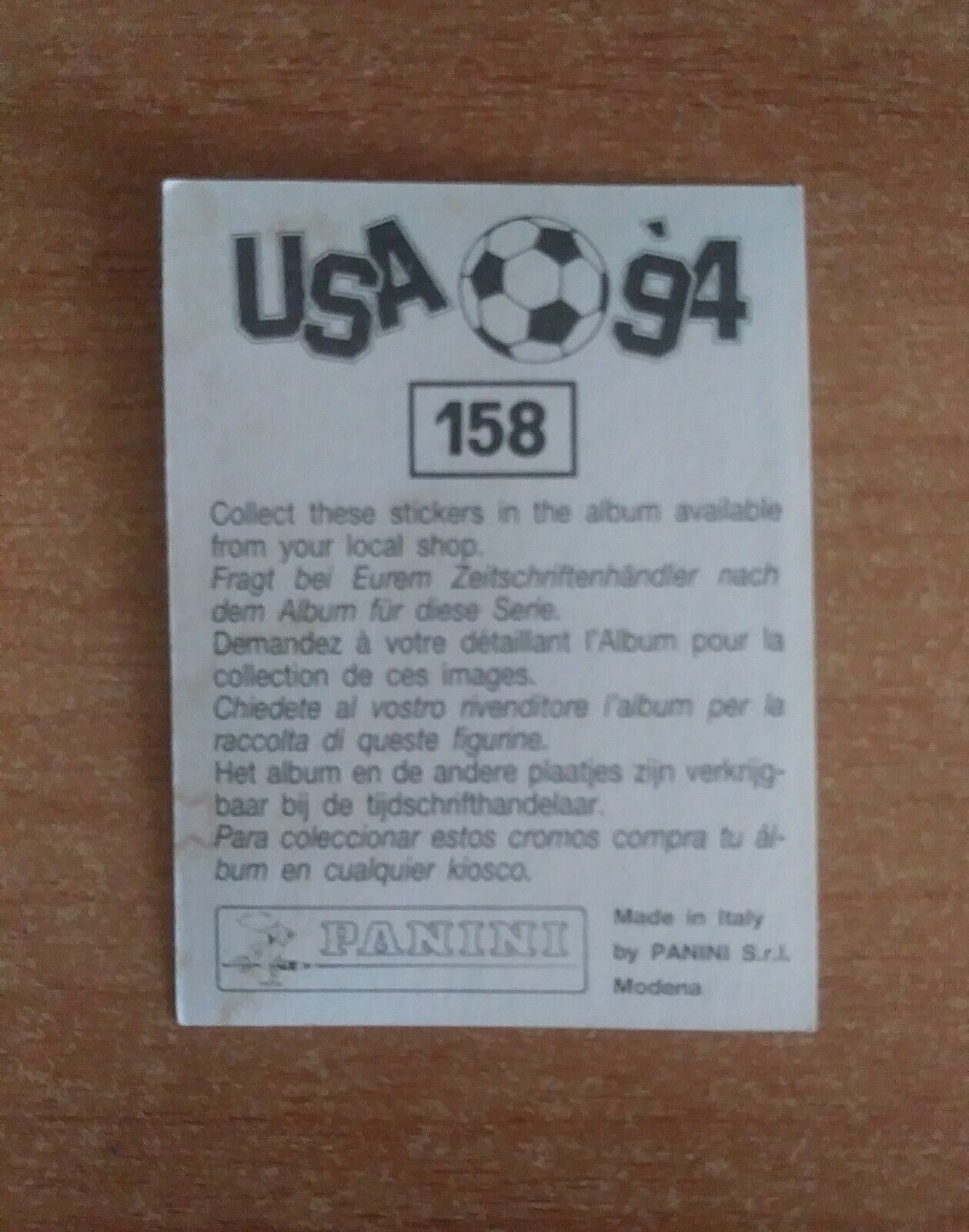 FIGURINE CALCIATORI PANINI USA 94 (N. 1-259) SCEGLI DAL MENU A TENDINA