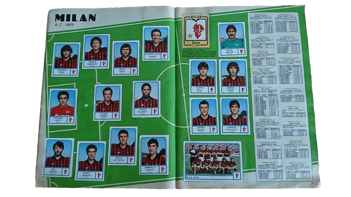 ALBUM CALCIATORI PANINI 1983-84