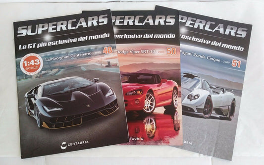 SUPERCARS FASCICOLI SCEGLI DAL MENU A TENDINA