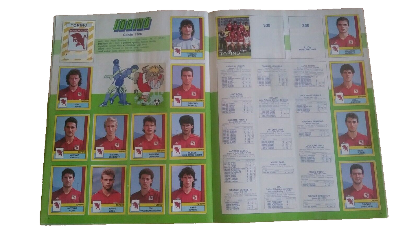 ALBUM CALCIATORI PANINI 1988-89