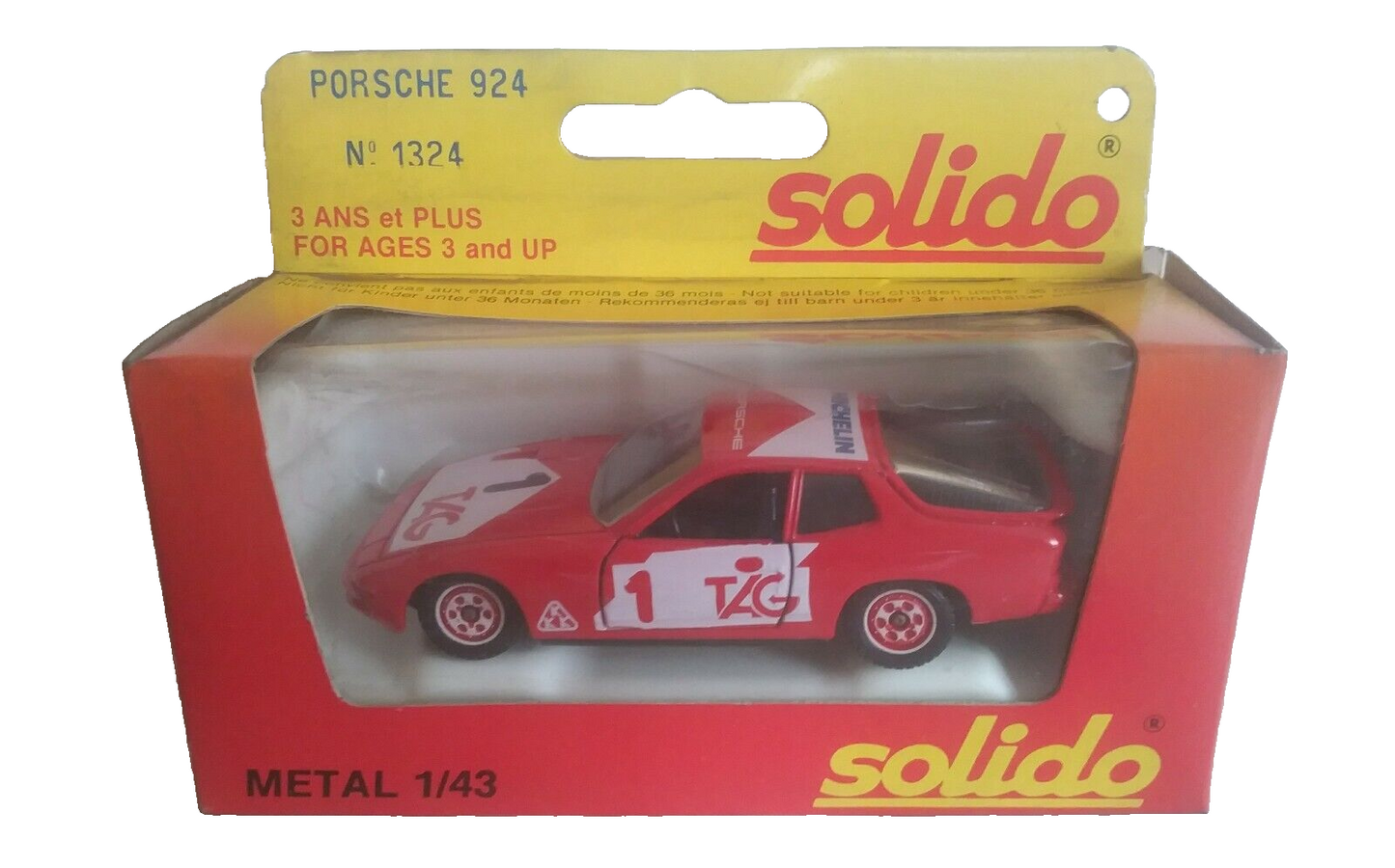 PORSCHE 924 SOLIDO SCALA 1/43