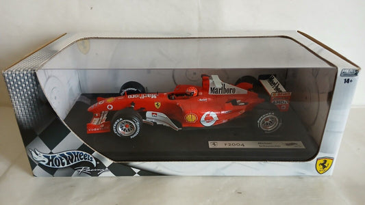 FERRARI F1 2004 "MICHAEL SCHUMACHER" HOTWHEELS SCALA 1/18