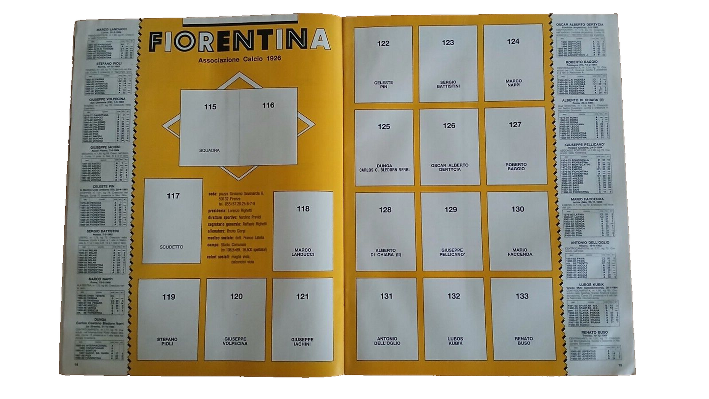 ALBUM CALCIATORI PANINI 1989-90 VUOTO/EMPTY