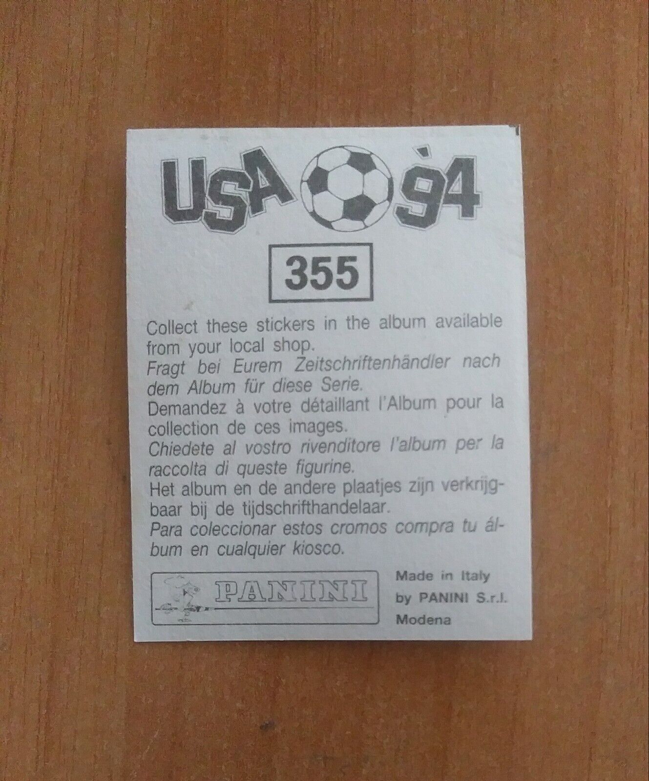 FIGURINE CALCIATORI PANINI USA 94 (N. 266-440) SCEGLI DAL MENU A TENDINA