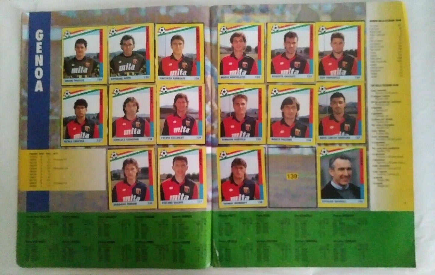 ALBUM IL GRANDE CALCIO 91 VALLARDI