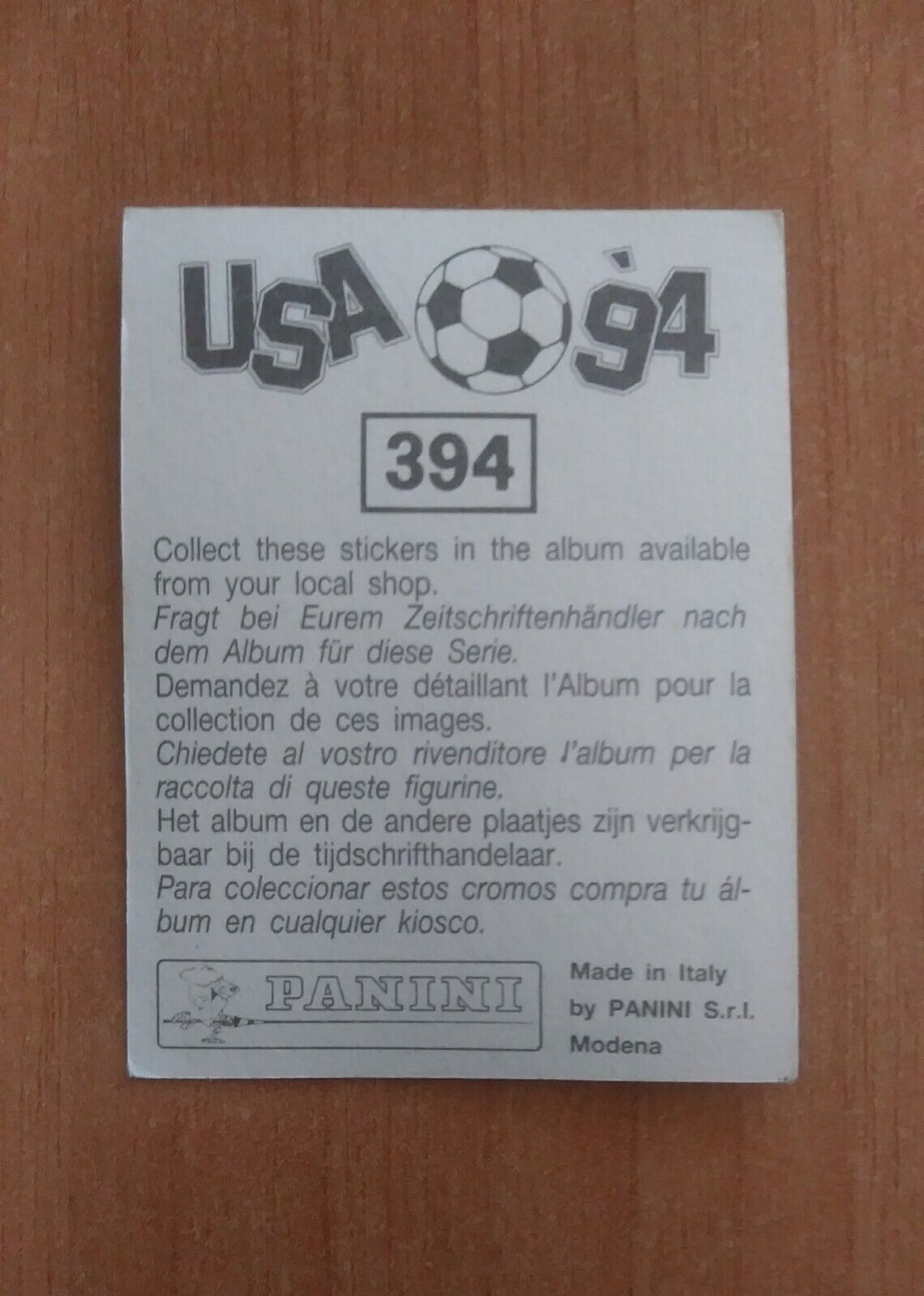 FIGURINE CALCIATORI PANINI USA 94 (N. 266-440) SCEGLI DAL MENU A TENDINA