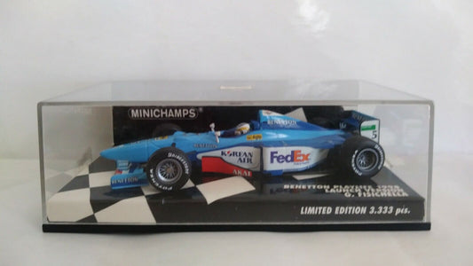 BENETTON PLAYLIFE 1998 FISICHELLA MINICHAMPS SCALA 1/43