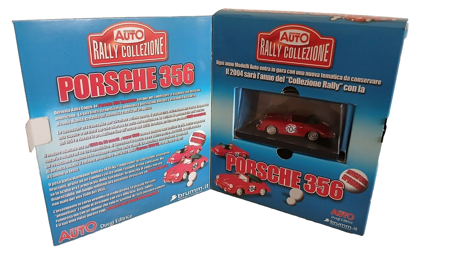 PORSCHE 356 AUTO RALLY COLLECTION 2004 BRUMM 1/43