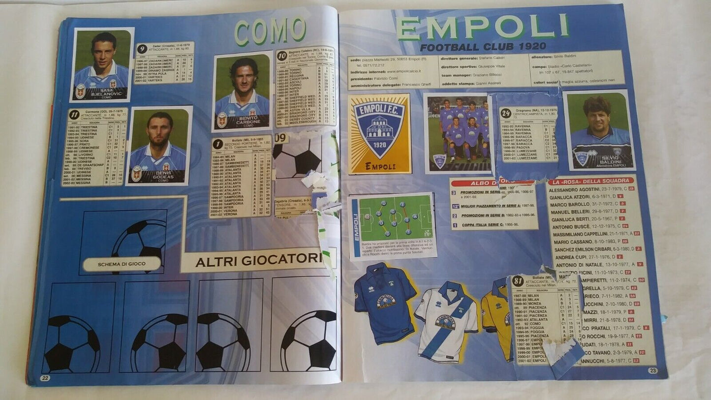 ALBUM CALCIATORI PANINI 2002-03 DA RECUPERO