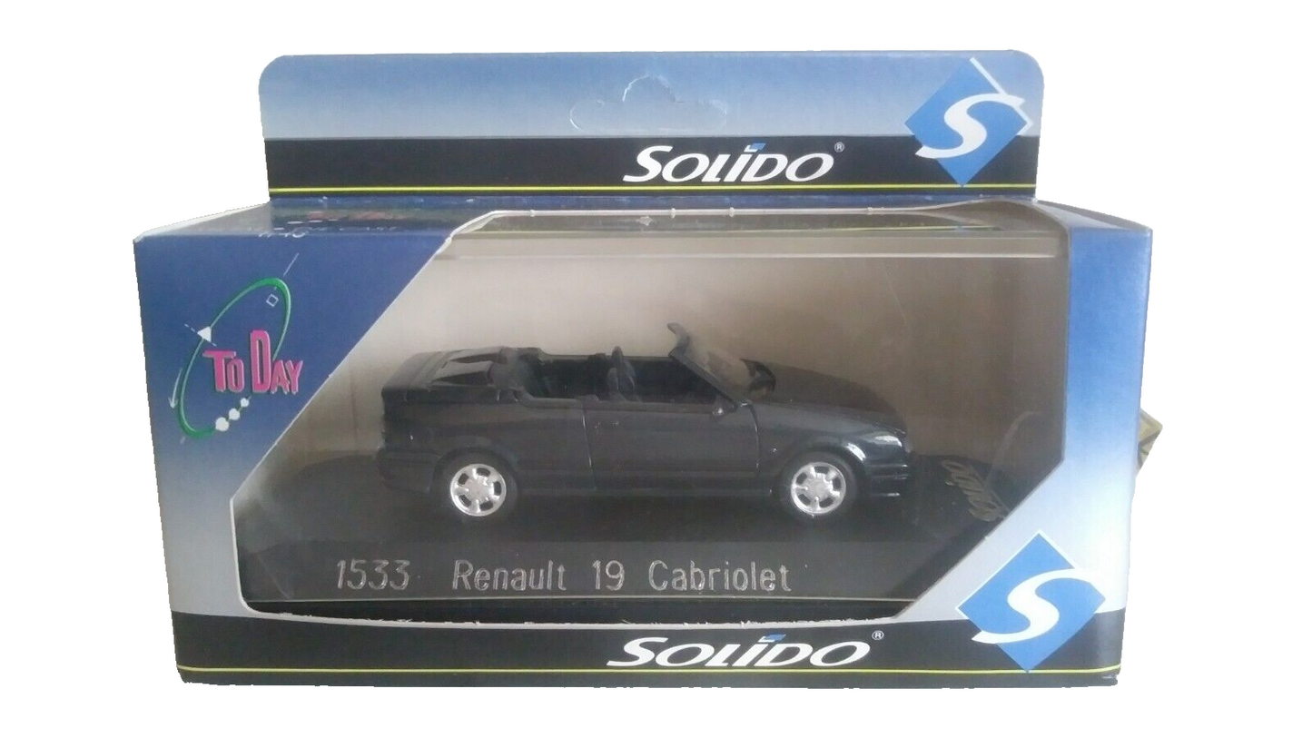 RENAULT 19 CABRIOLET SOLIDO SCALA 1/43