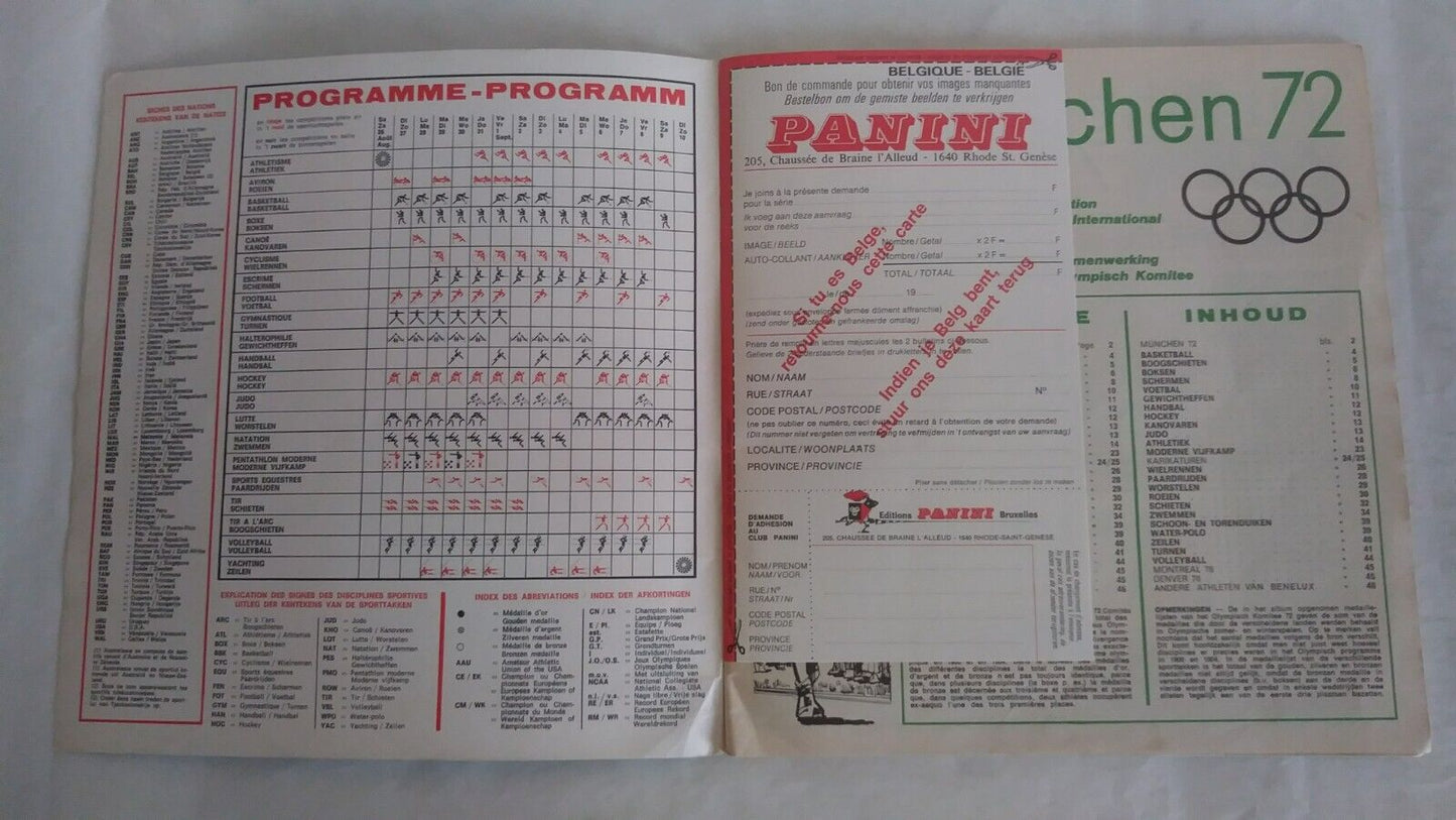 ALBUM PANINI MUNCHEN 72