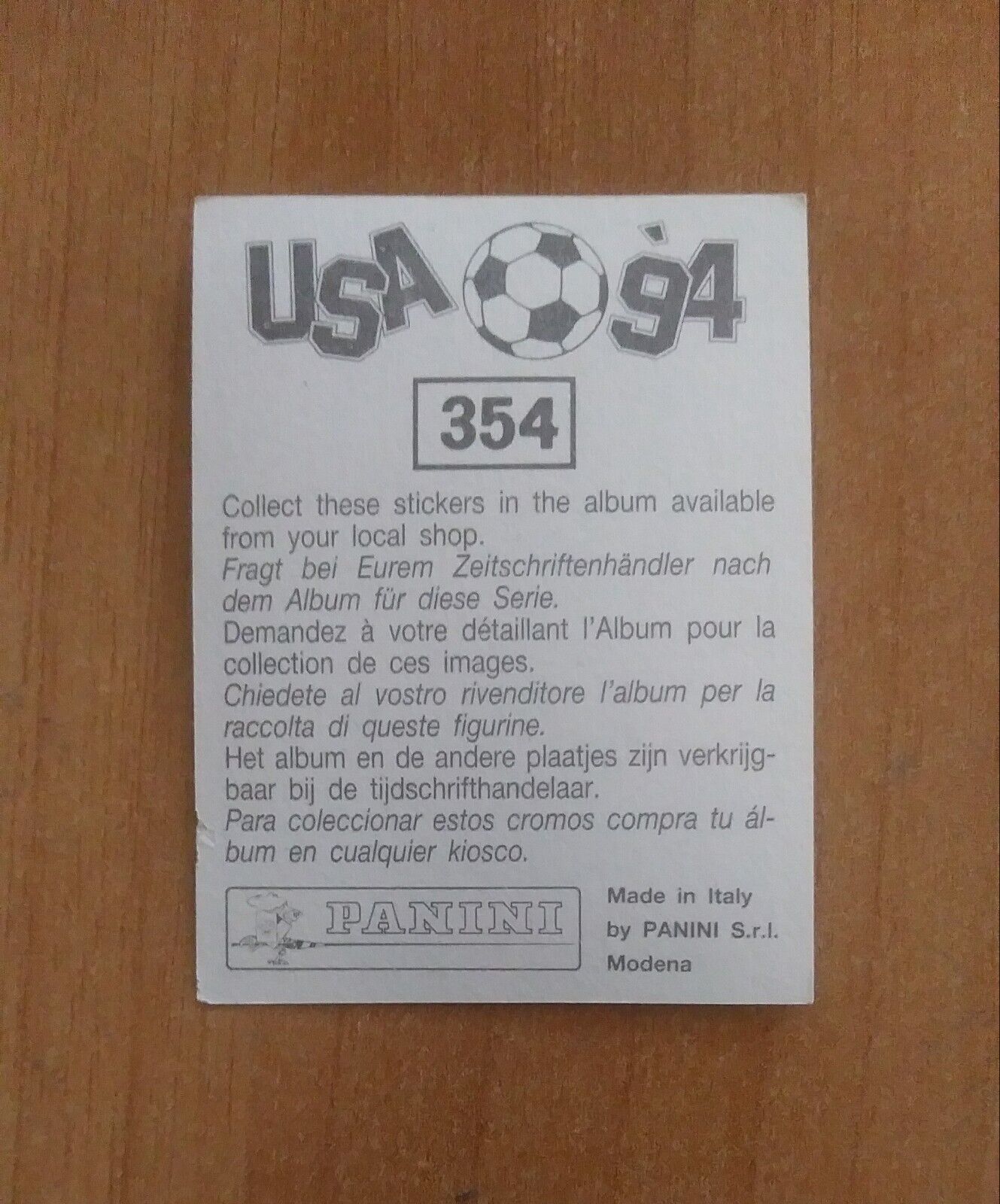 FIGURINE CALCIATORI PANINI USA 94 (N. 266-440) SCEGLI DAL MENU A TENDINA