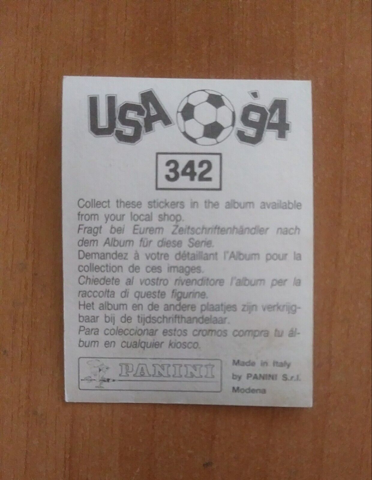 FIGURINE CALCIATORI PANINI USA 94 (N. 266-440) SCEGLI DAL MENU A TENDINA