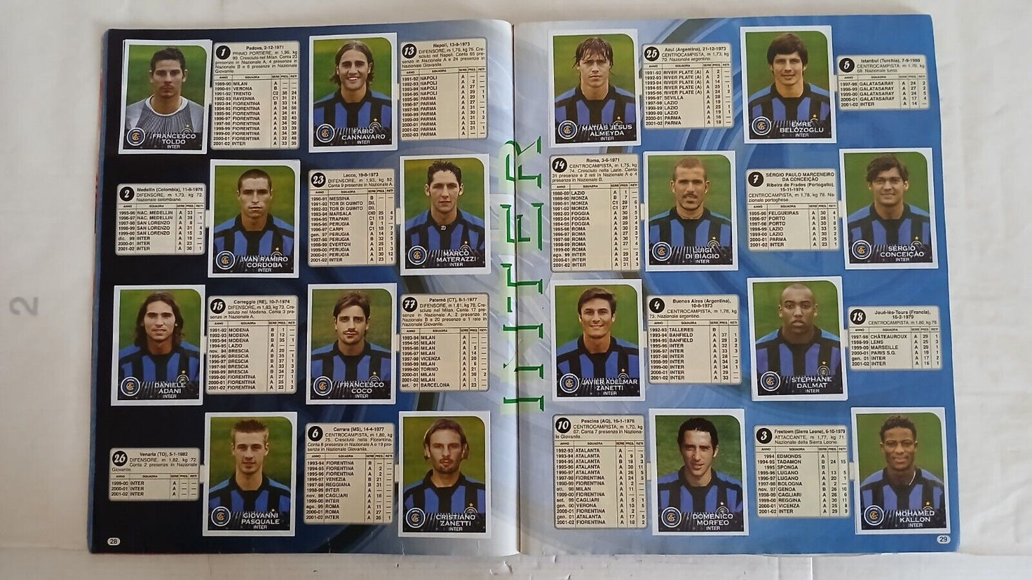 ALBUM CALCIATORI PANINI 2002-03