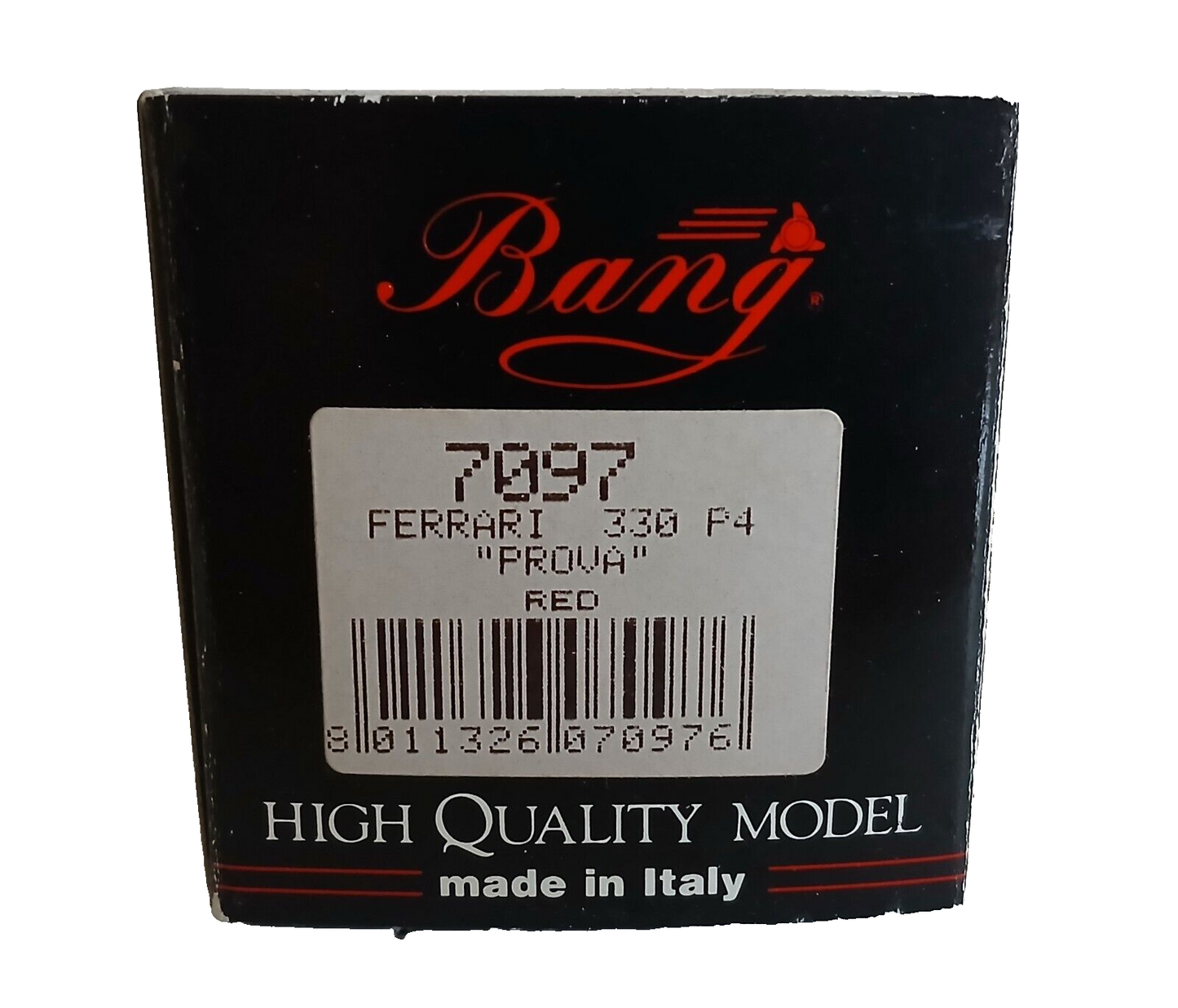 FERRARI 330 P4 "PROVA-TRIAL" BANG SCALA 1/43