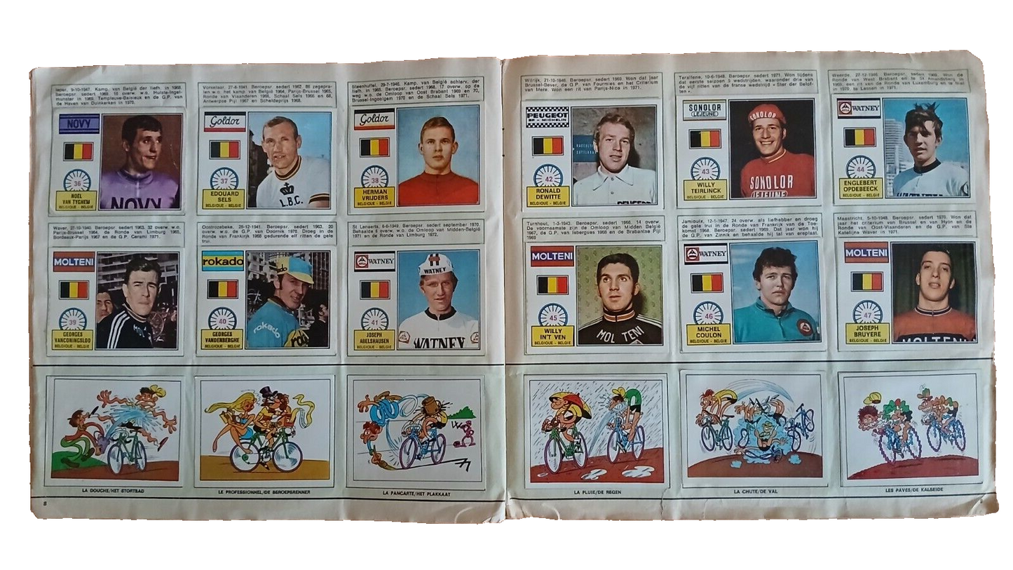 ALBUM PANINI SPRINT 72 COMPLETO/FULL