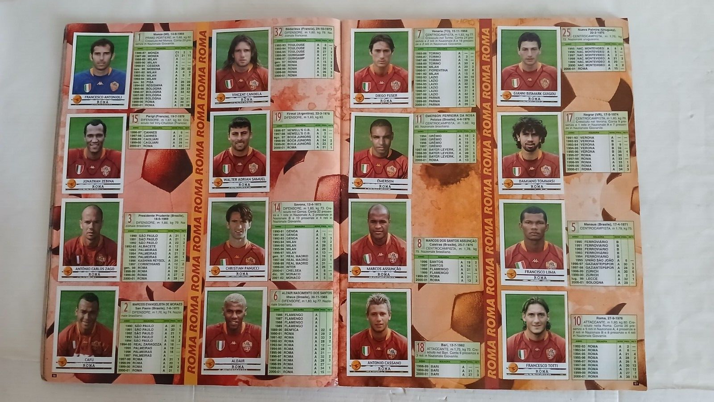 ALBUM CALCIATORI PANINI 2001-02