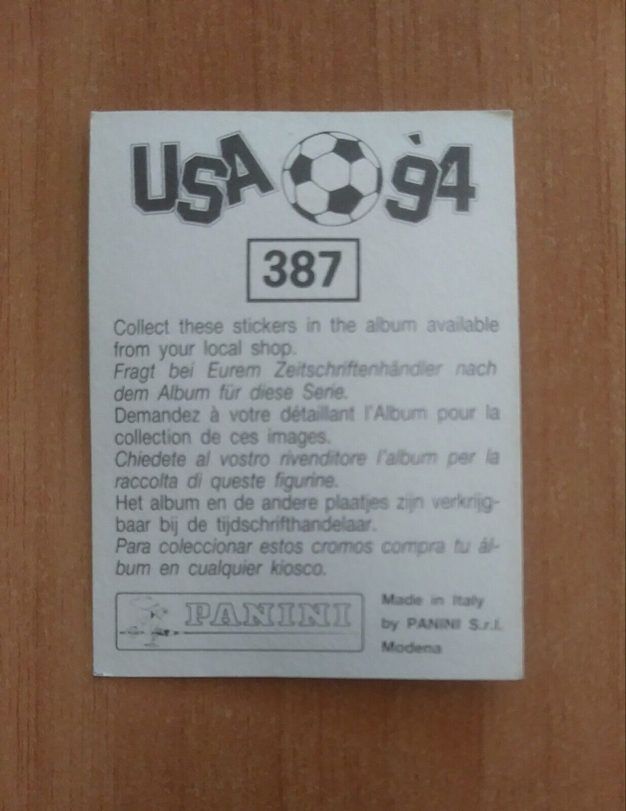 FIGURINE CALCIATORI PANINI USA 94 (N. 266-440) SCEGLI DAL MENU A TENDINA